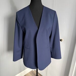 THEORY Lindrayia B Admiral Wool Blazer II  Navy Blue